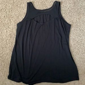 Black Flowy Workout Top